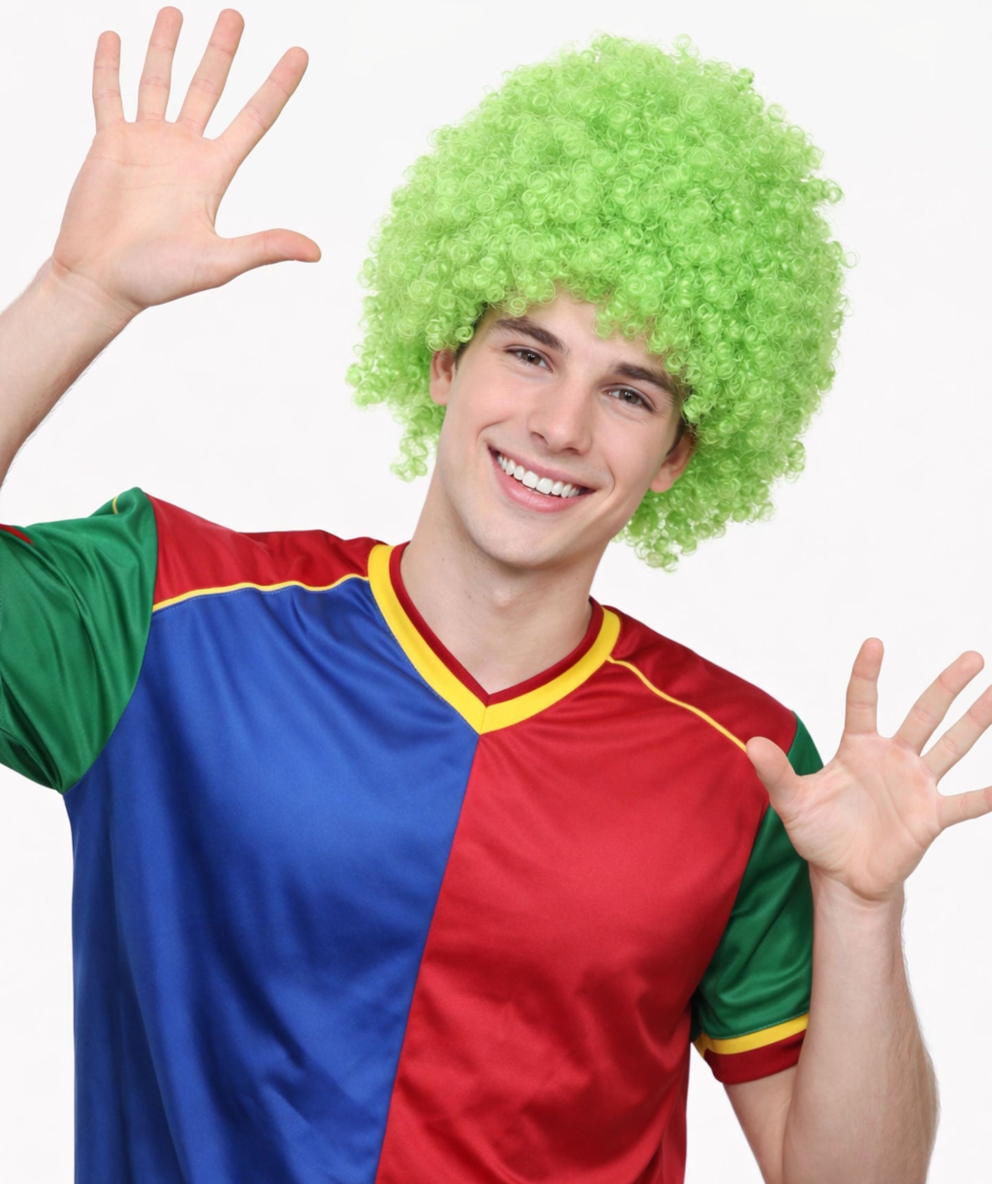 Super Afro Green Wig