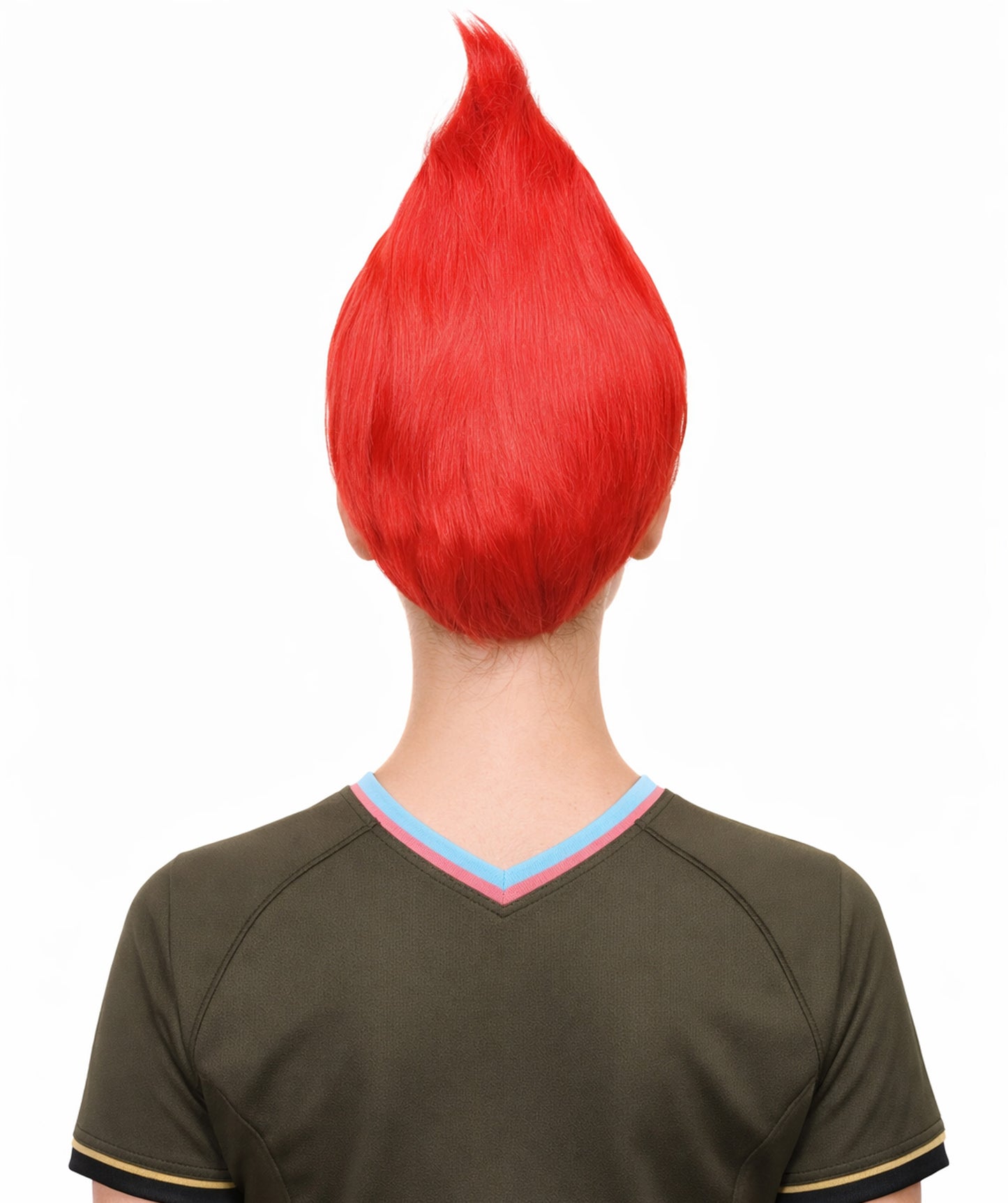 Morocco Flag Troll Red and Green Wig