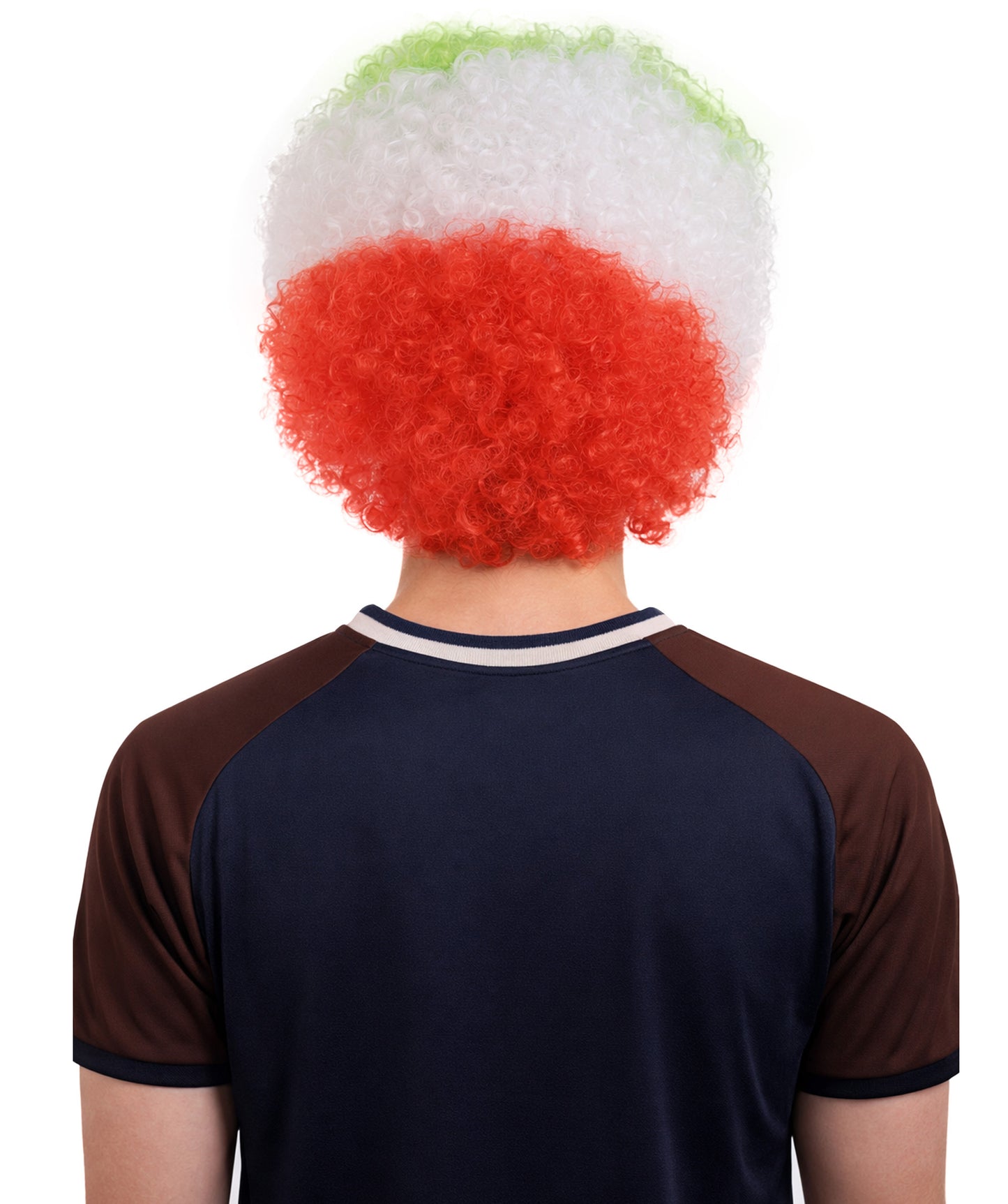 Iran  Flag Afro Multicolor Wig