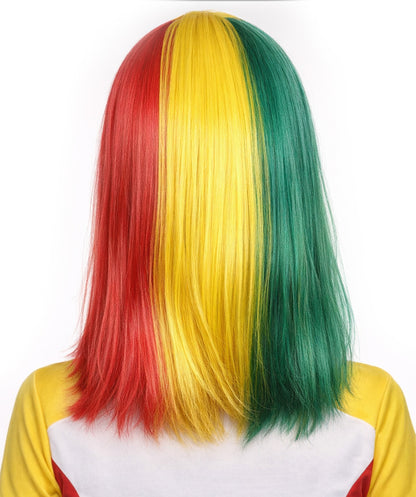Senegal Flag Bob Multicolor Wig