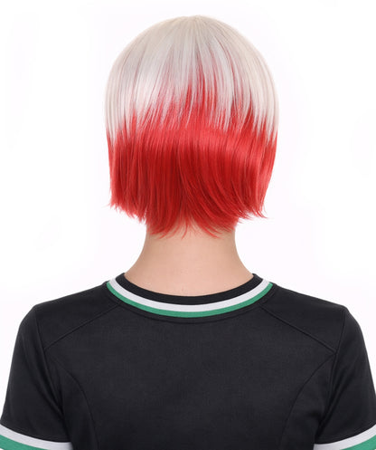 Poland Flag Bob White and Red Wig