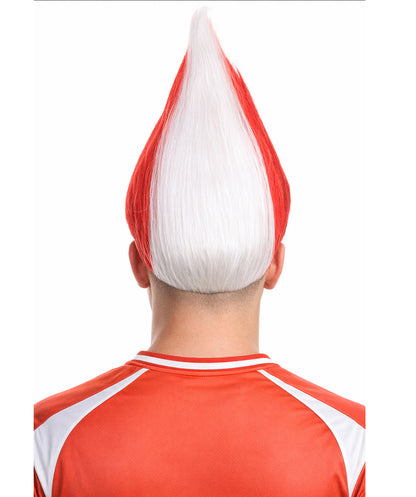 Canada Flag Troll Red & White Wig