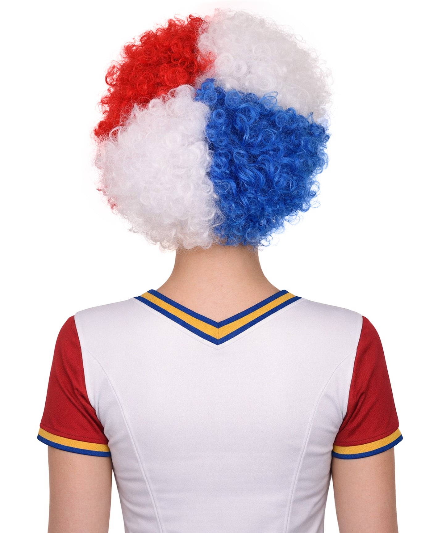 Panama Flag Afro Multicolor Wig