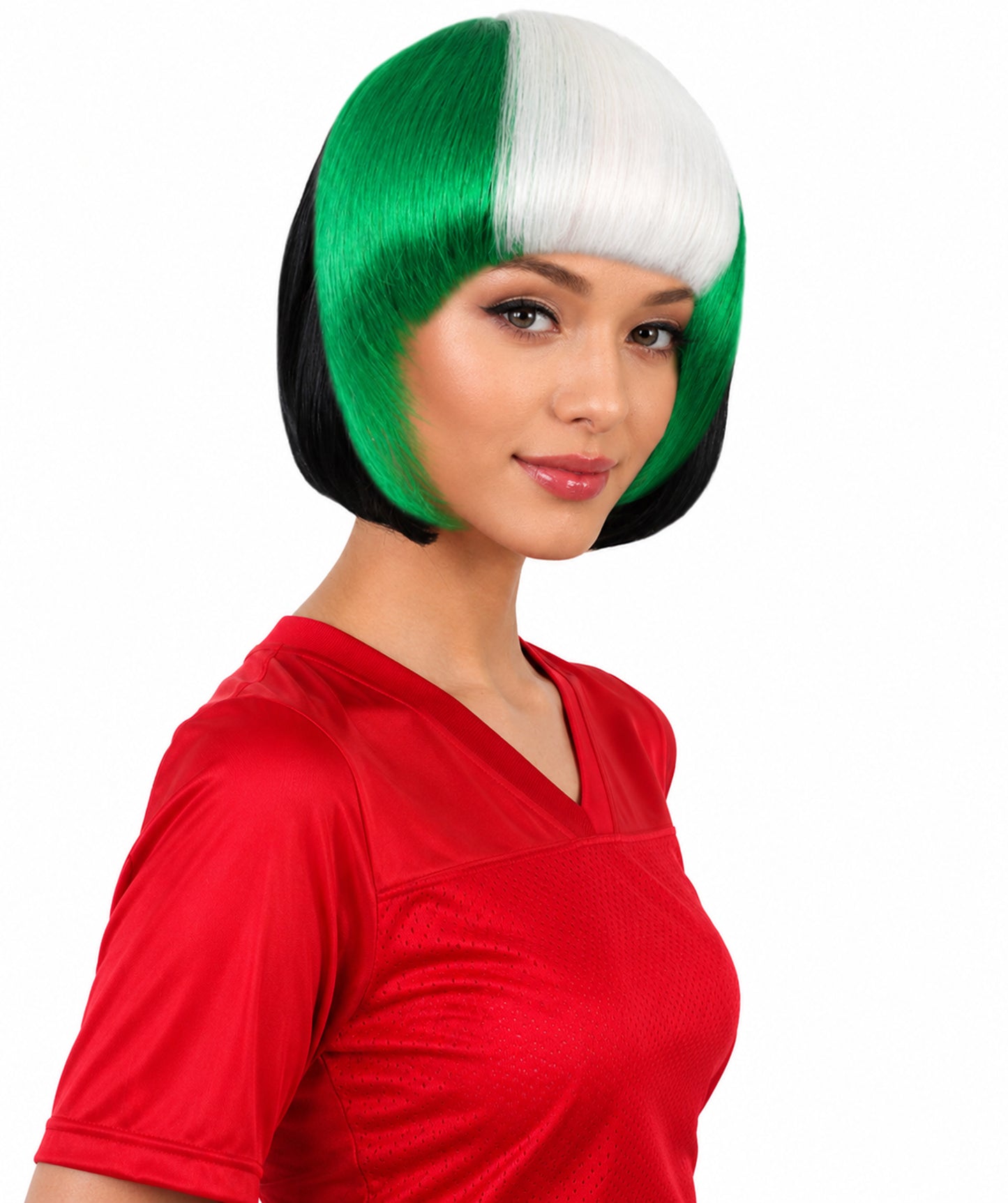 Nigeria Flag White and Green Hair Extension