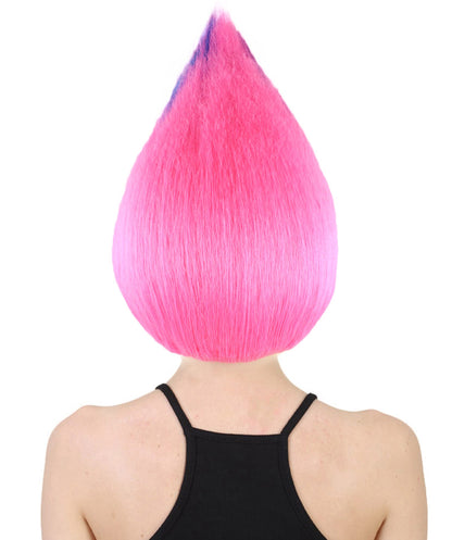 Rainbow Colors Straight Trolls Wig Halloween Cosplay Party Fancy Dress HW-1348 | HPO