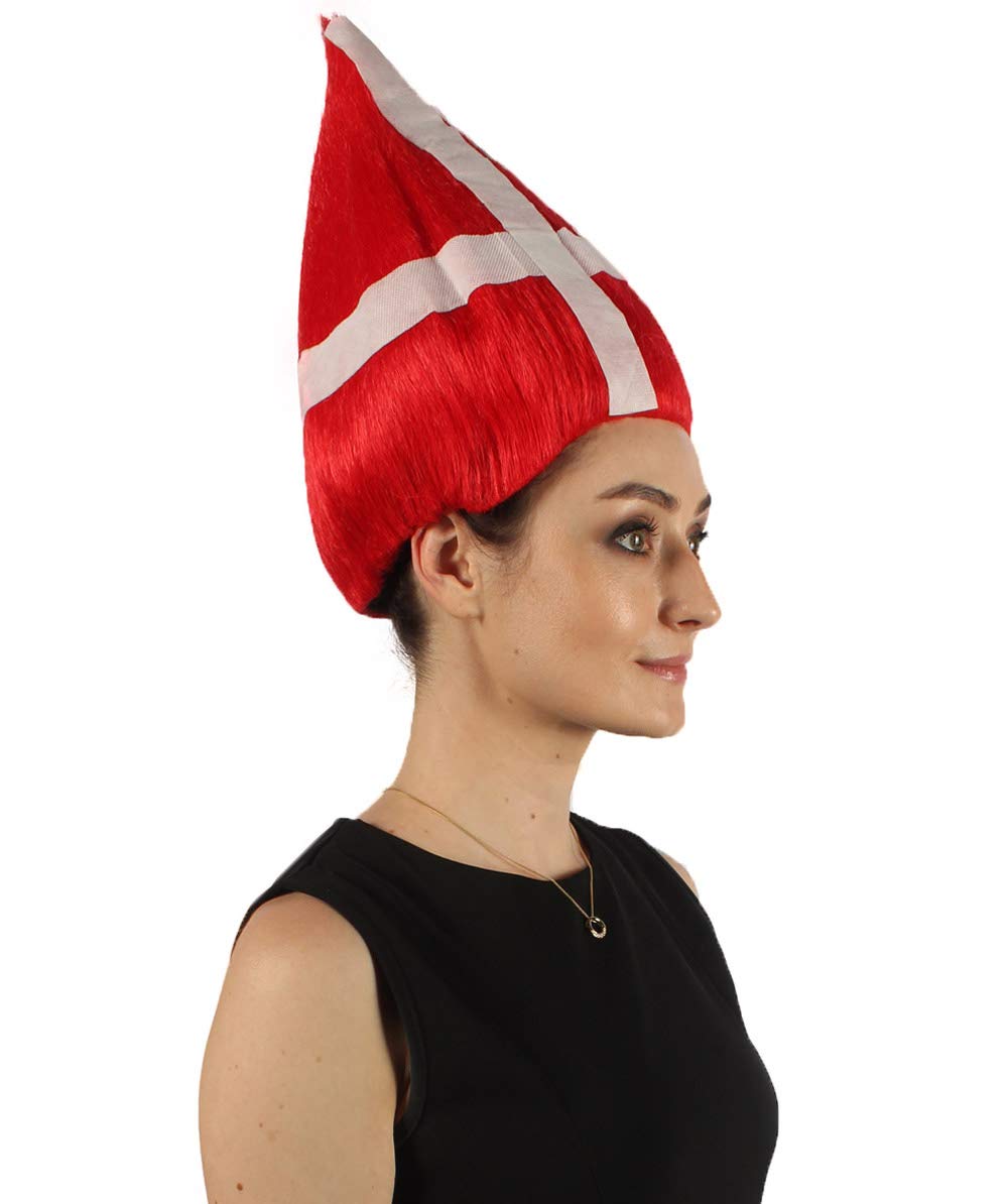 Denmark Flag Troll Wig