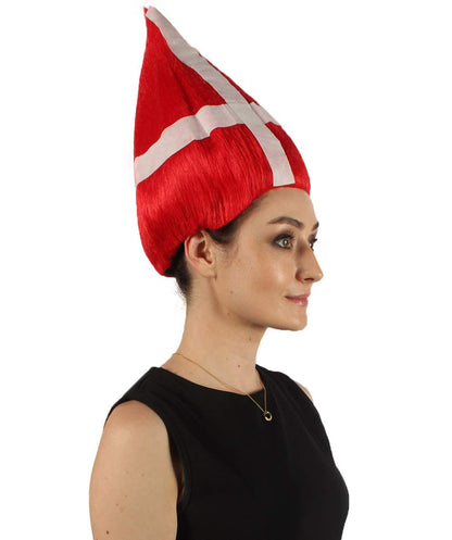 Denmark Flag Troll Wig