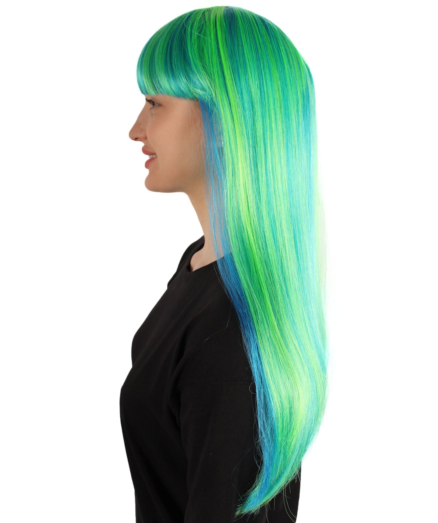 Womens Long Bob Wigs Collections |  Fancy Party Event Ready Halloween Wigs | Premium Breathable Capless Cap