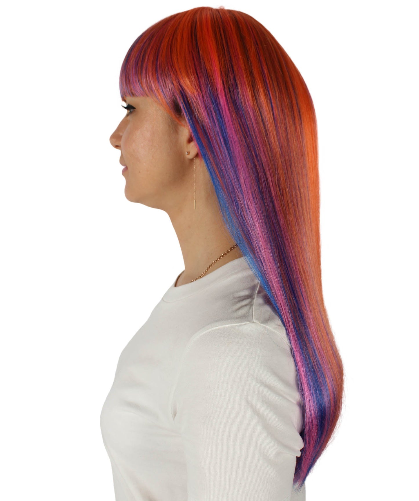 Womens Long Bob Wigs Collections |  Fancy Party Event Ready Halloween Wigs | Premium Breathable Capless Cap