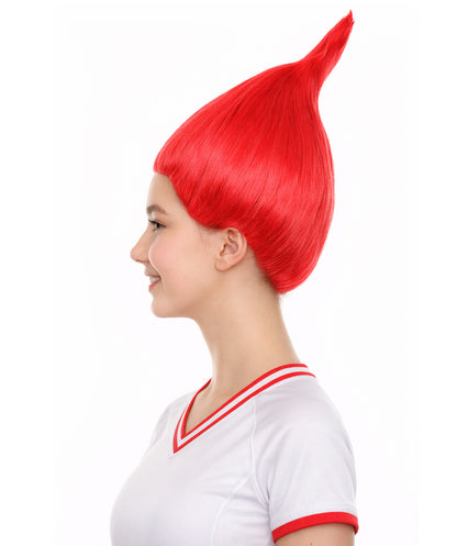 Portugal Flag Sports Troll Green & Red Wig