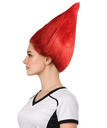 Tunisia Flag Troll Red and White Wig