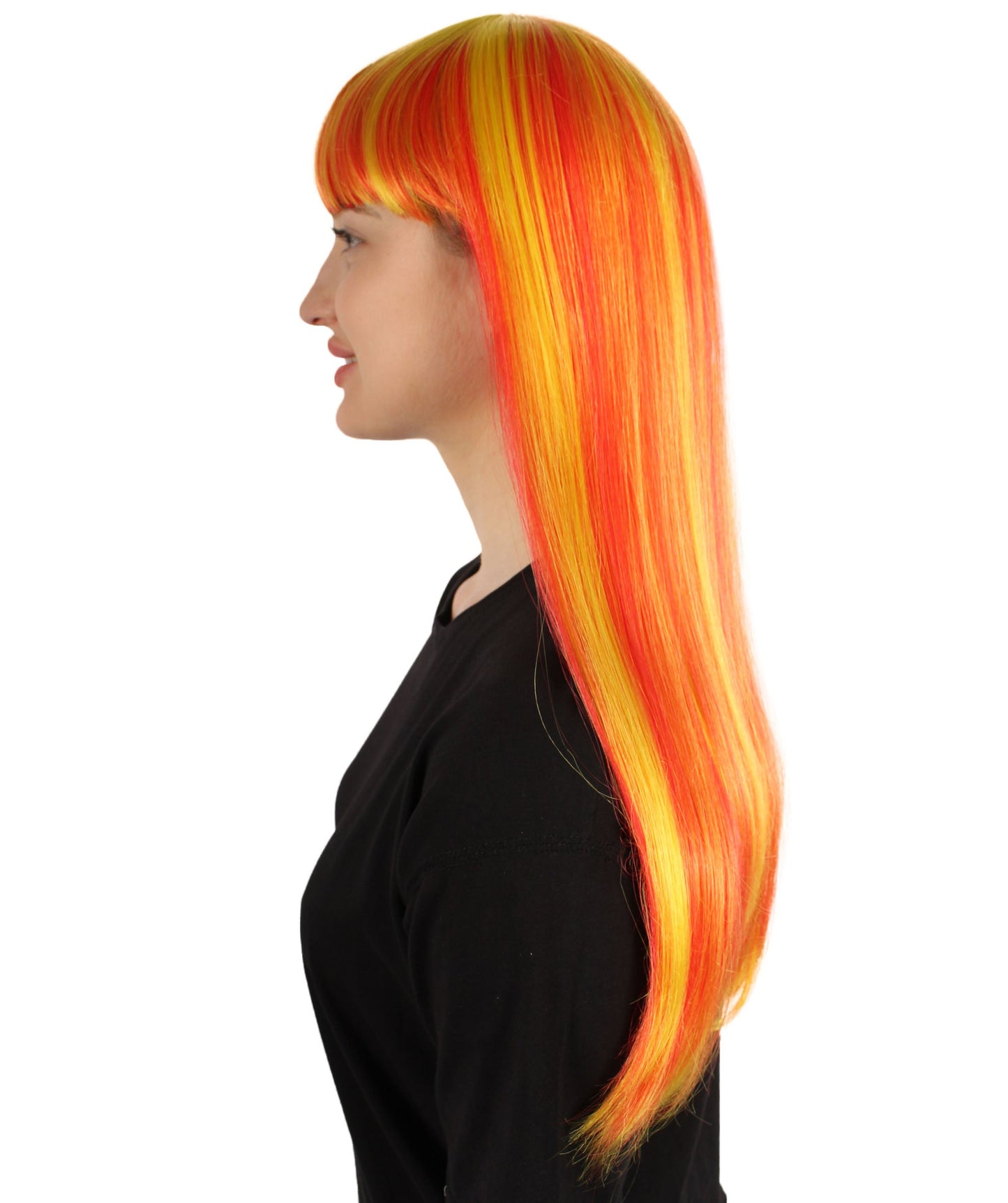 Womens Long Bob Wigs Collections |  Fancy Party Event Ready Halloween Wigs | Premium Breathable Capless Cap