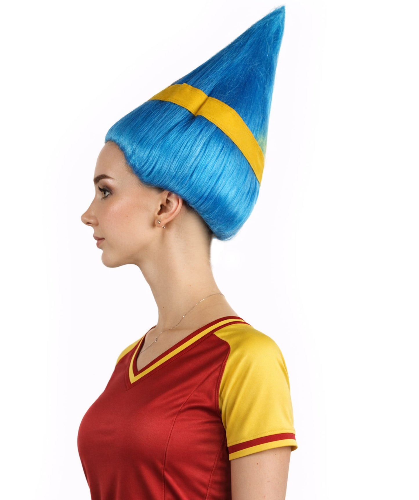 Sweden Sport Flag Troll Blue & Yellow Wig