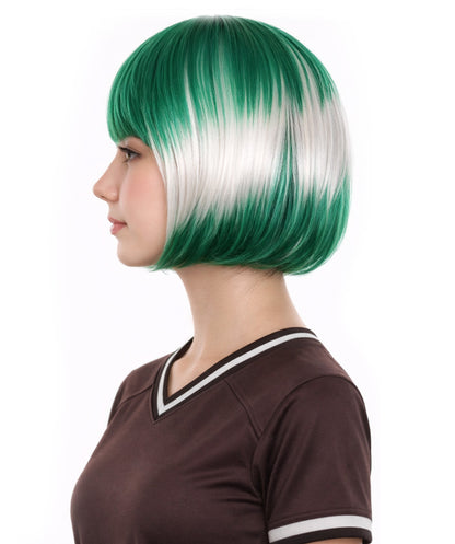 Saudi Arabia Flag Bob Green and White Wig
