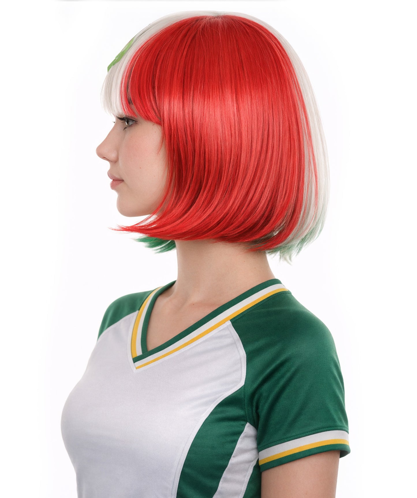 Mexico Flag Bob Multicolor Wig