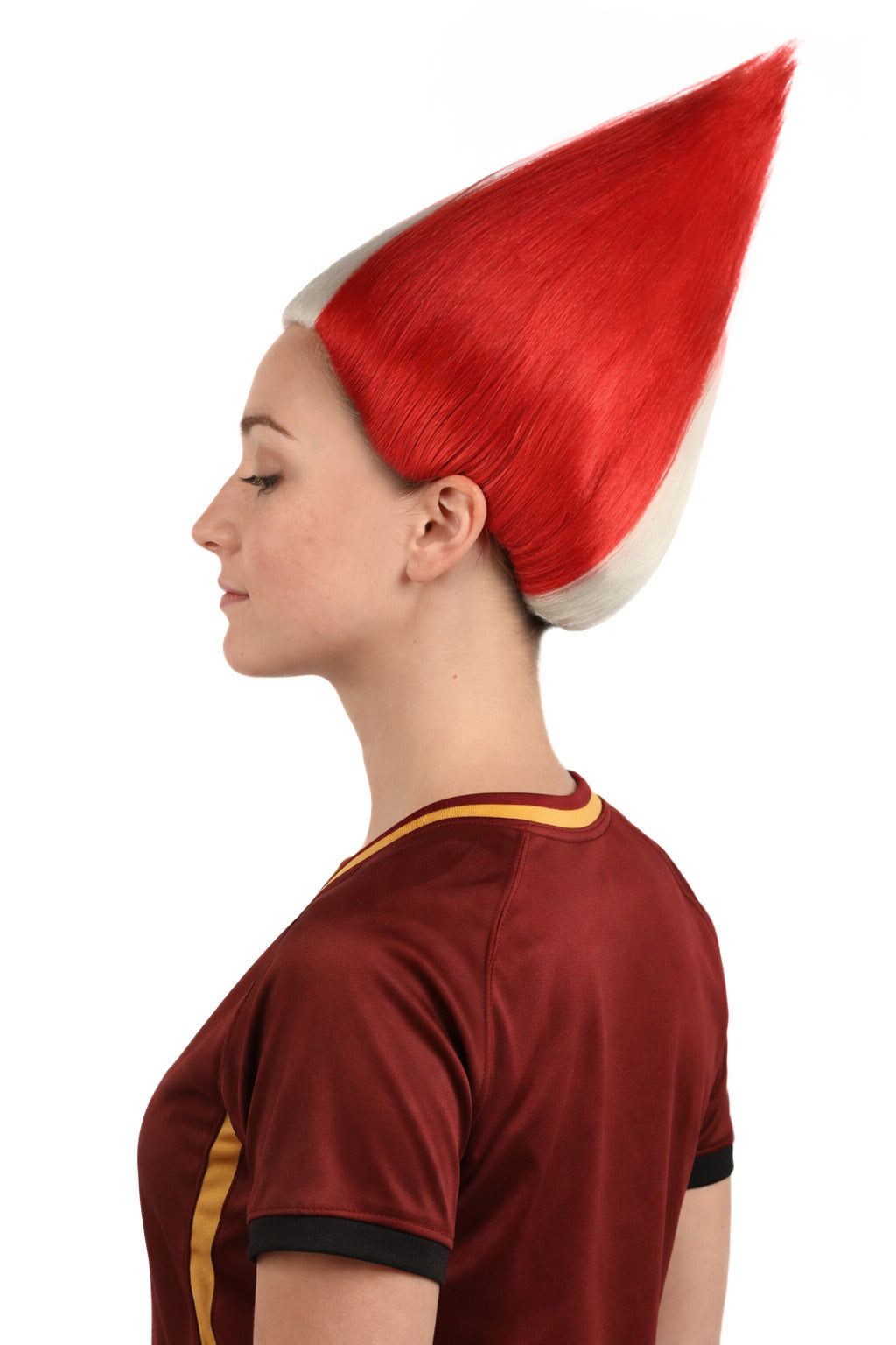 Peru Flag Sports Troll Multicolor Wig