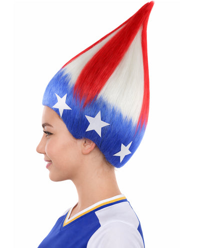 Fun Troll Wigs| Multiple Snack and Flag Options | Premium Breathable Capless Cap