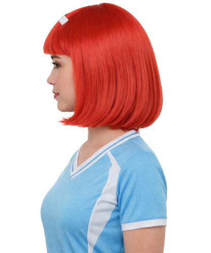 Switzerland Flag Bob  Red and White Wig