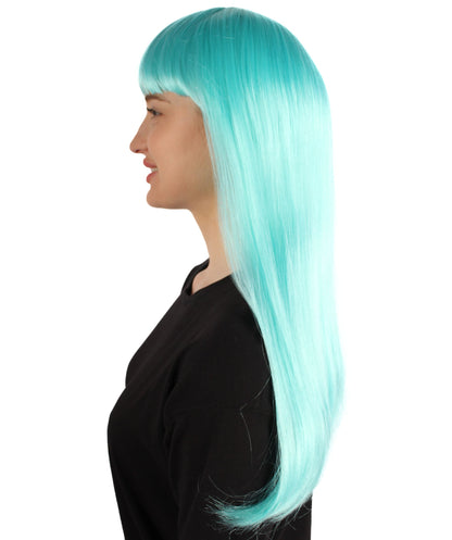 Womens Long Bob Wigs Collections |  Fancy Party Event Ready Halloween Wigs | Premium Breathable Capless Cap