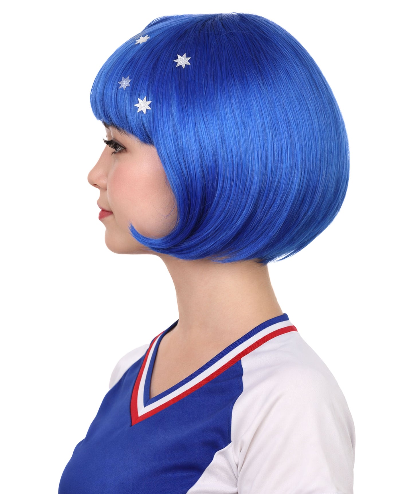 Australia Flag Bob Multicolor Wig