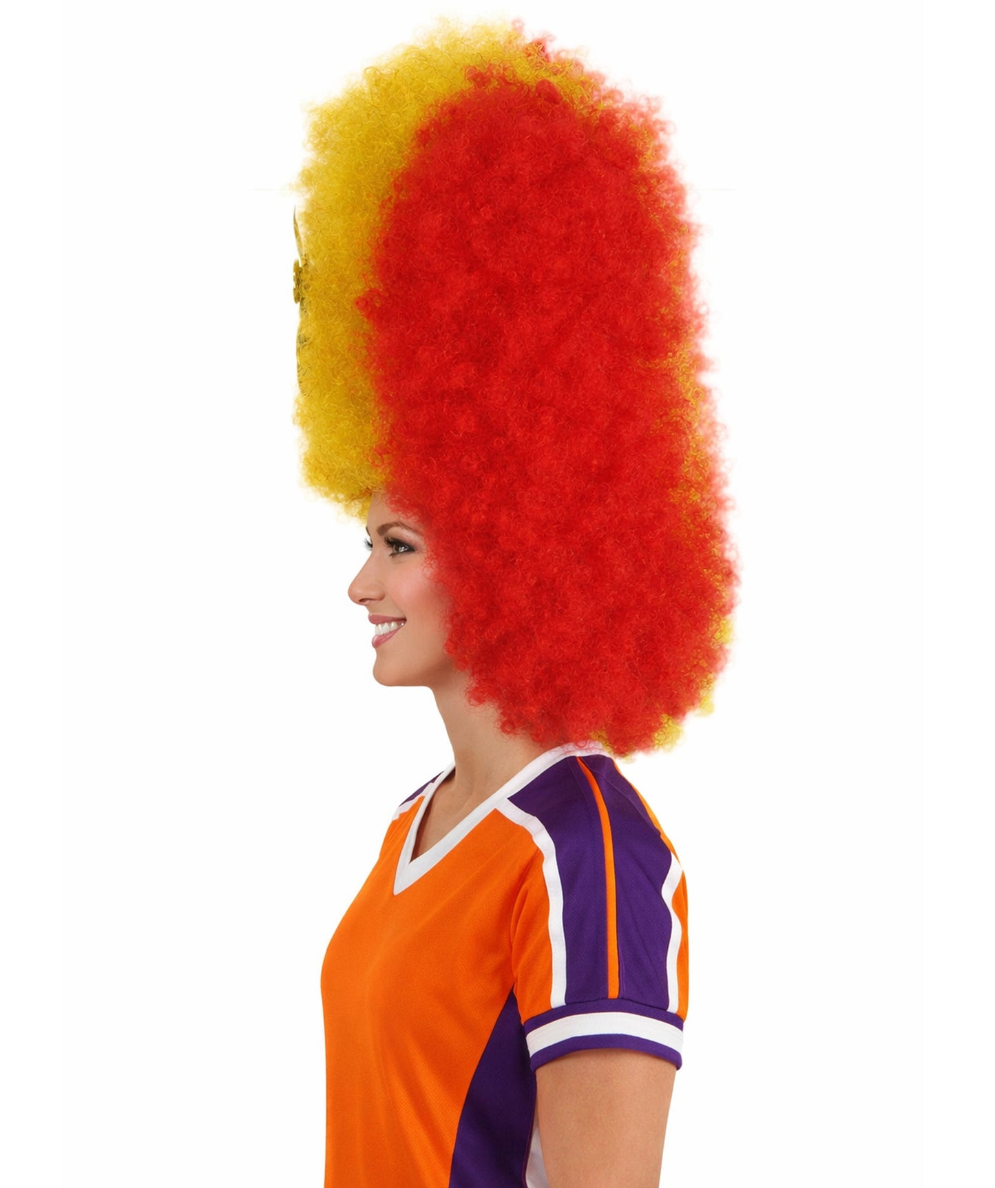 Tunisia Flag Jumbo Afro Multicolor Wig