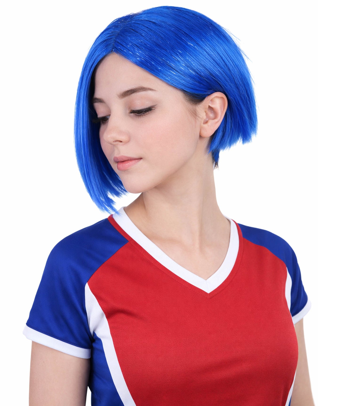 Sad Blue Womens Wig | Sexy Cosplay Party Halloween Wig | Premium Breathable Capless Cap