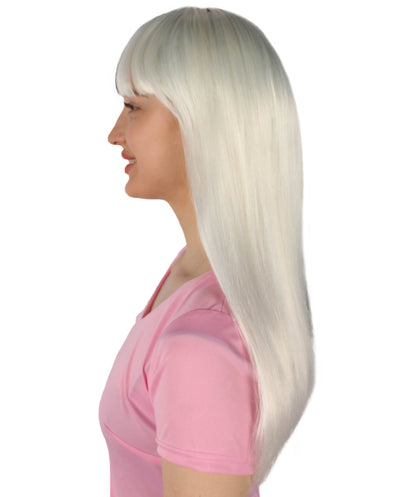 Womens Long Bob Wigs Collections |  Fancy Party Event Ready Halloween Wigs | Premium Breathable Capless Cap