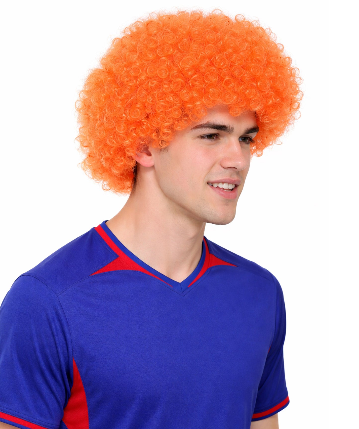 Unisex Orange Afro Wig | Jumbo Super Size Cosplay Halloween Wig
