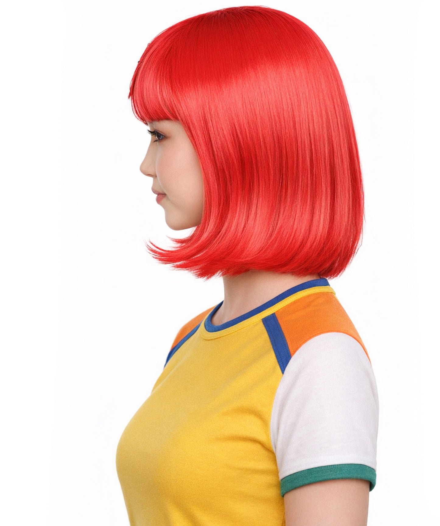 Morocco Flag Bob Red and Green Wig