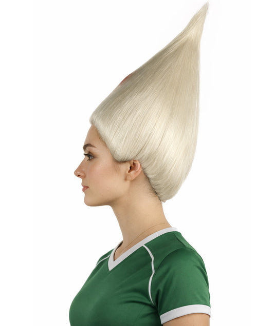 Japan Flag Troll White and Red Wig