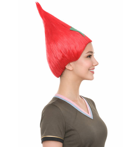 Morocco Flag Troll Red and Green Wig