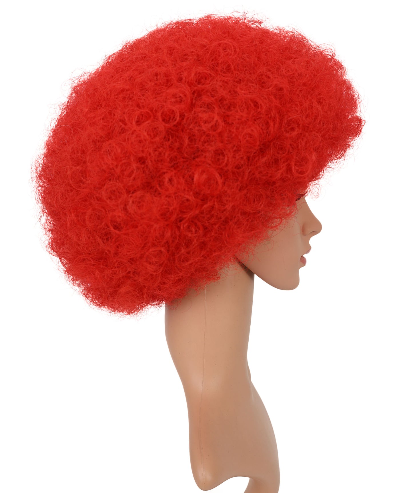 Turkey Flag Red & White Clown Afro Wig