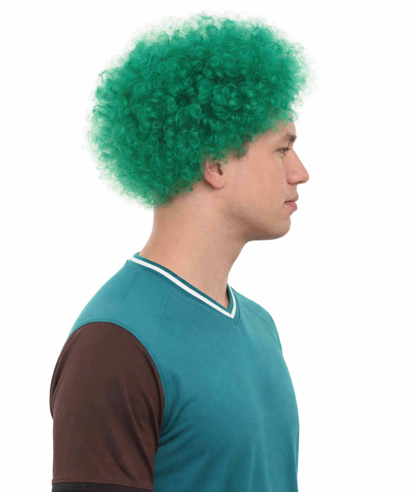 Italy Flag Afro Multicolor Wig