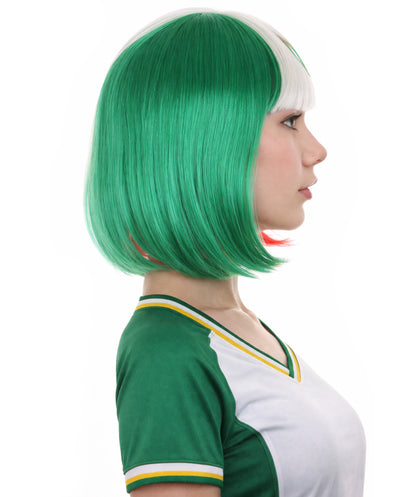 Mexico Flag Bob Multicolor Wig