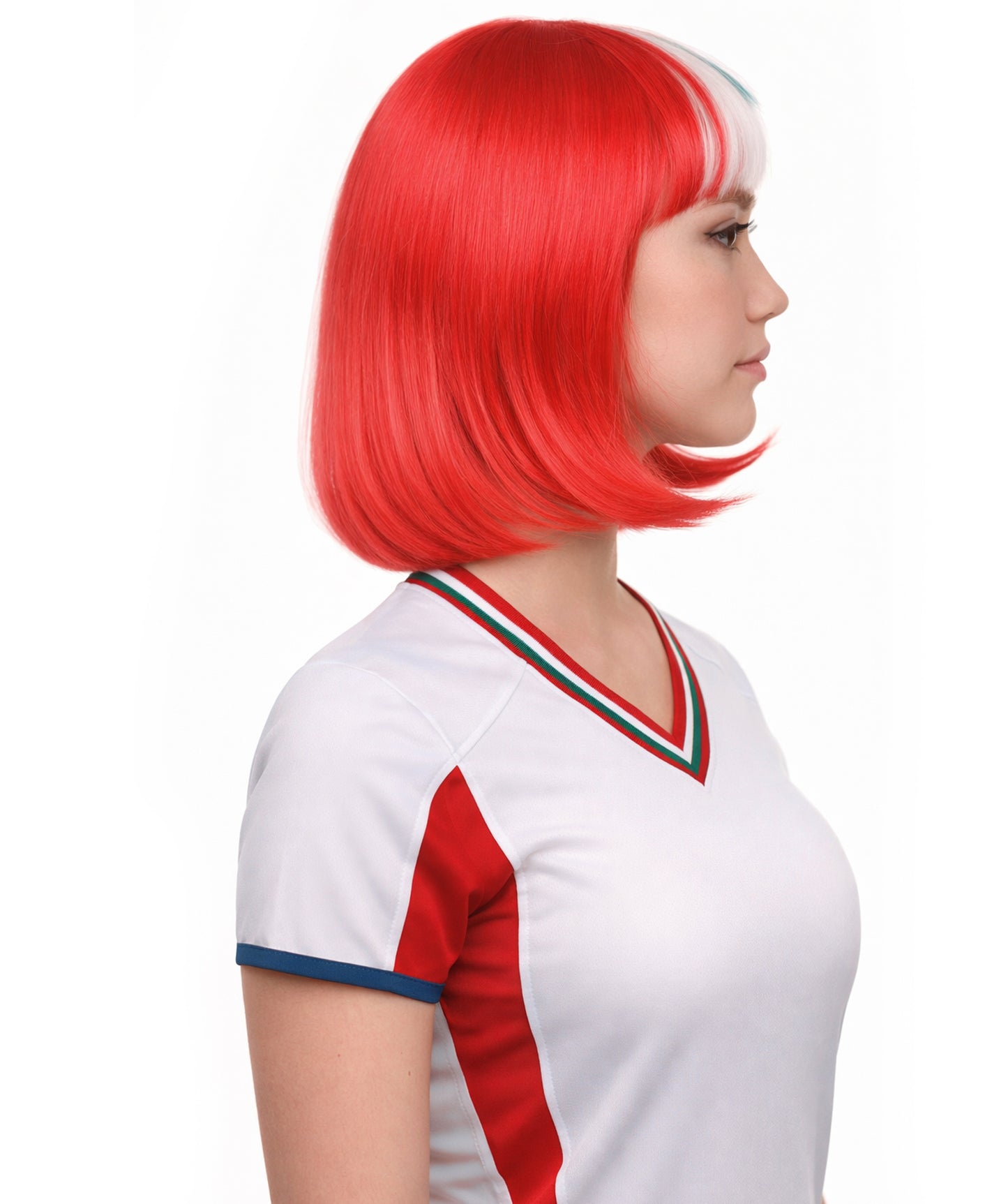 Peru Flag Bob Multicolor Wig