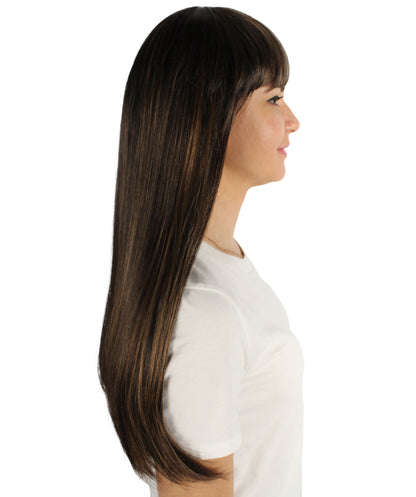 Womens Long Bob Wigs Collections |  Fancy Party Event Ready Halloween Wigs | Premium Breathable Capless Cap