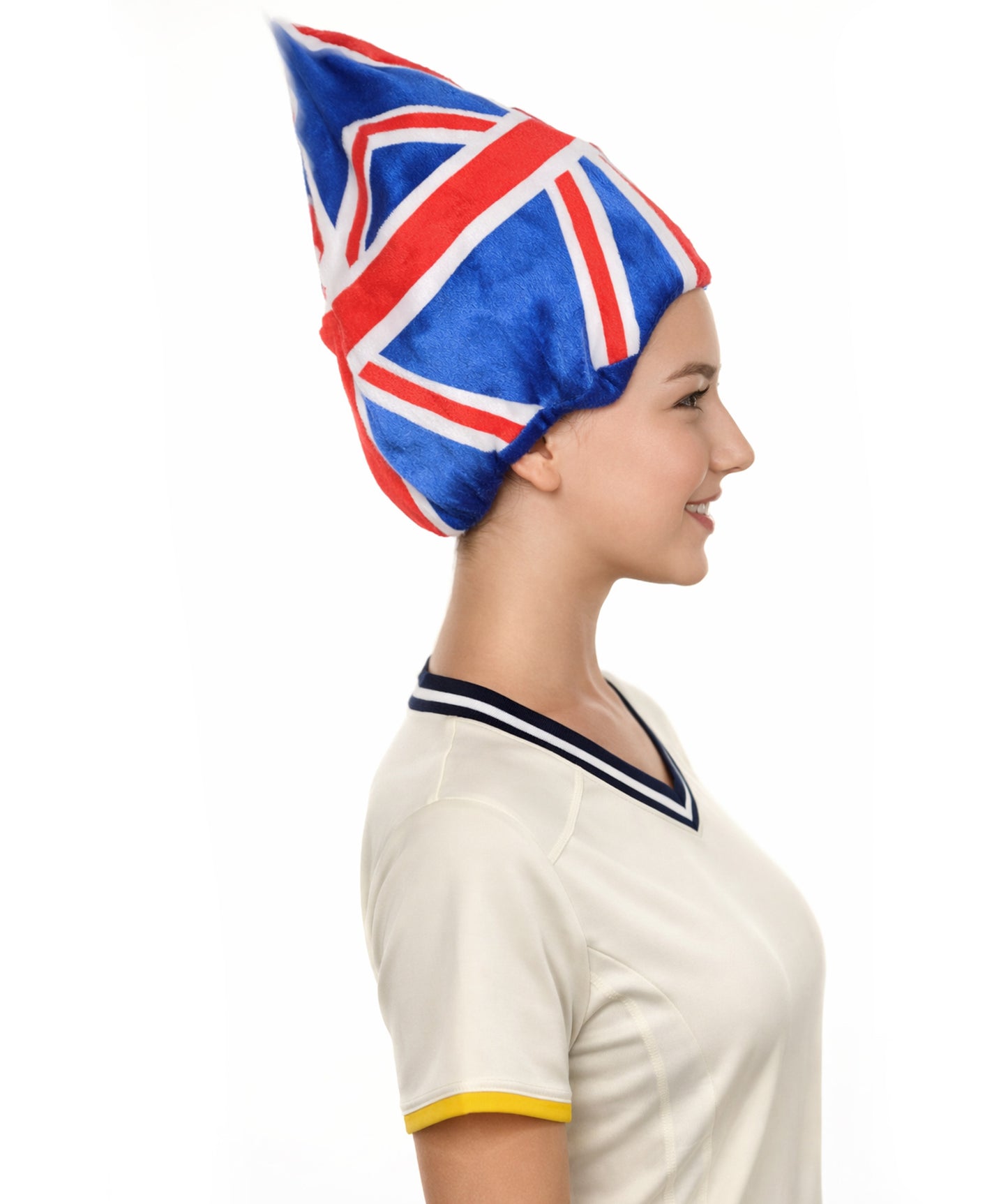 United Kingdom Flag Troll Multicolor Wigs