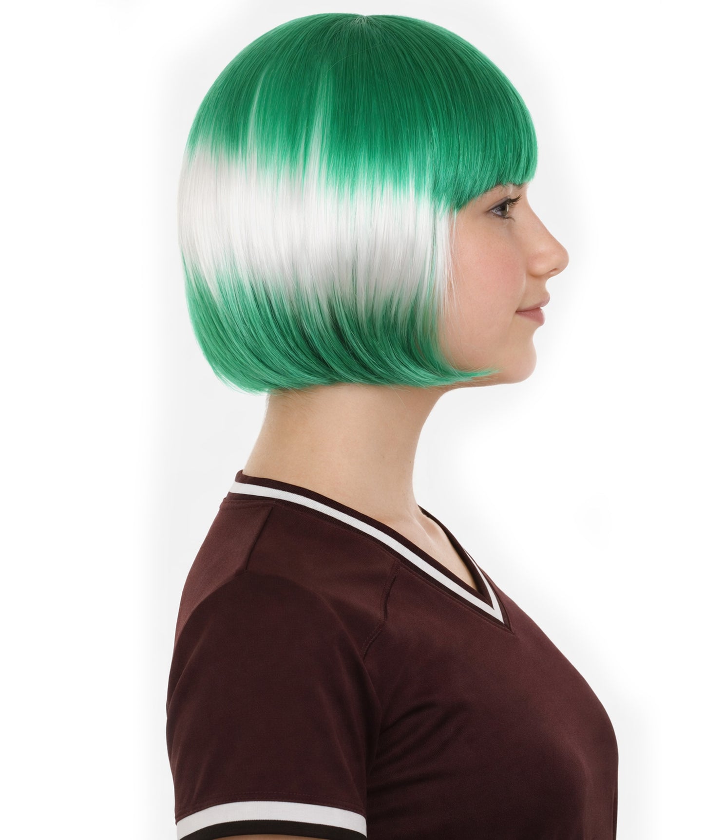 Saudi Arabia Flag Bob Green and White Wig