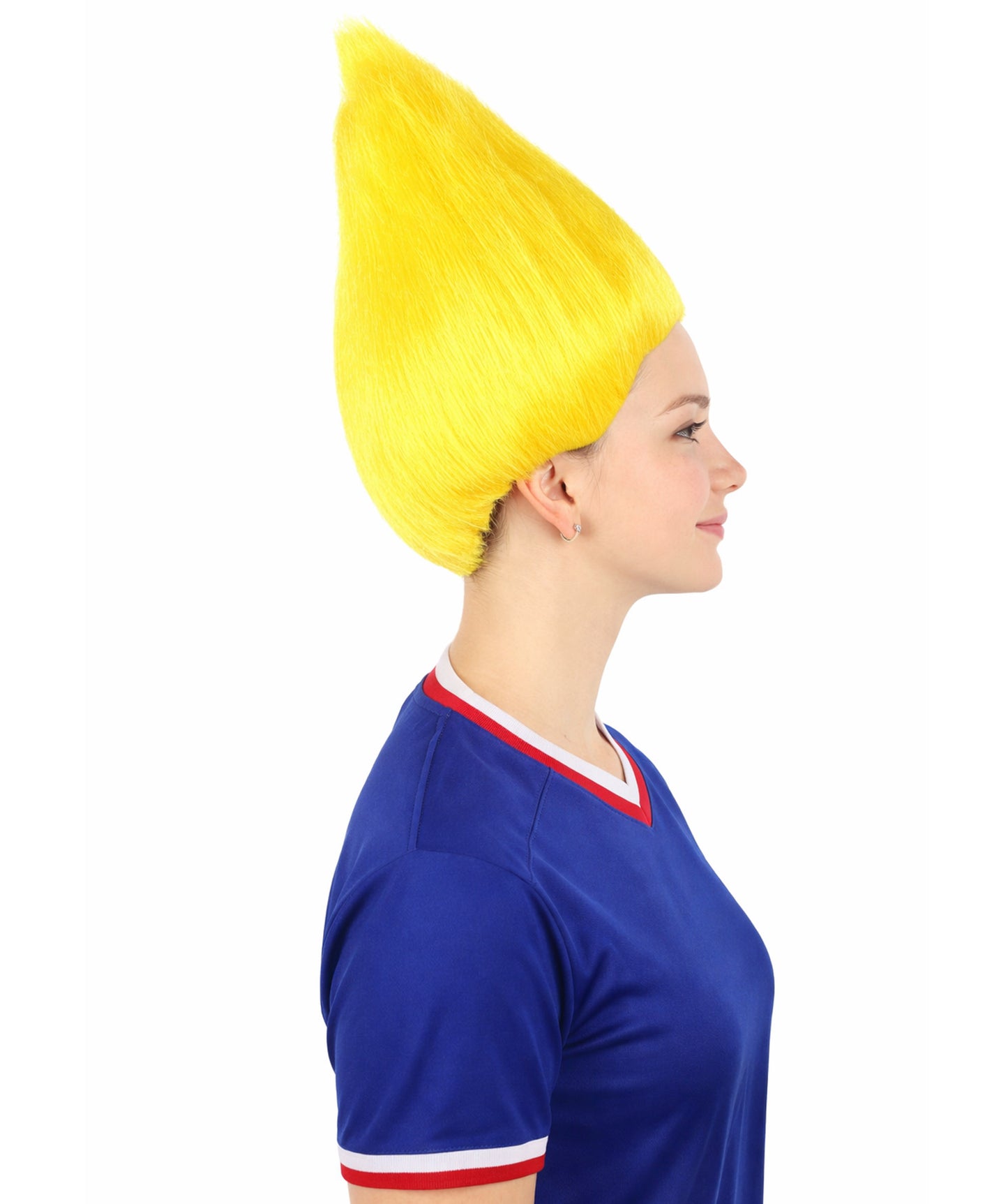 Unisex Yellow Color Troll Wig  I Ideal for Halloween I Flame-Retardant Synthetic Fiber Hair