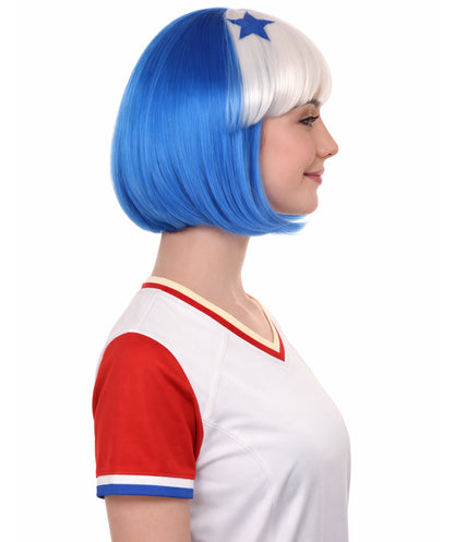Panama Flag Bob Multicolor Wig