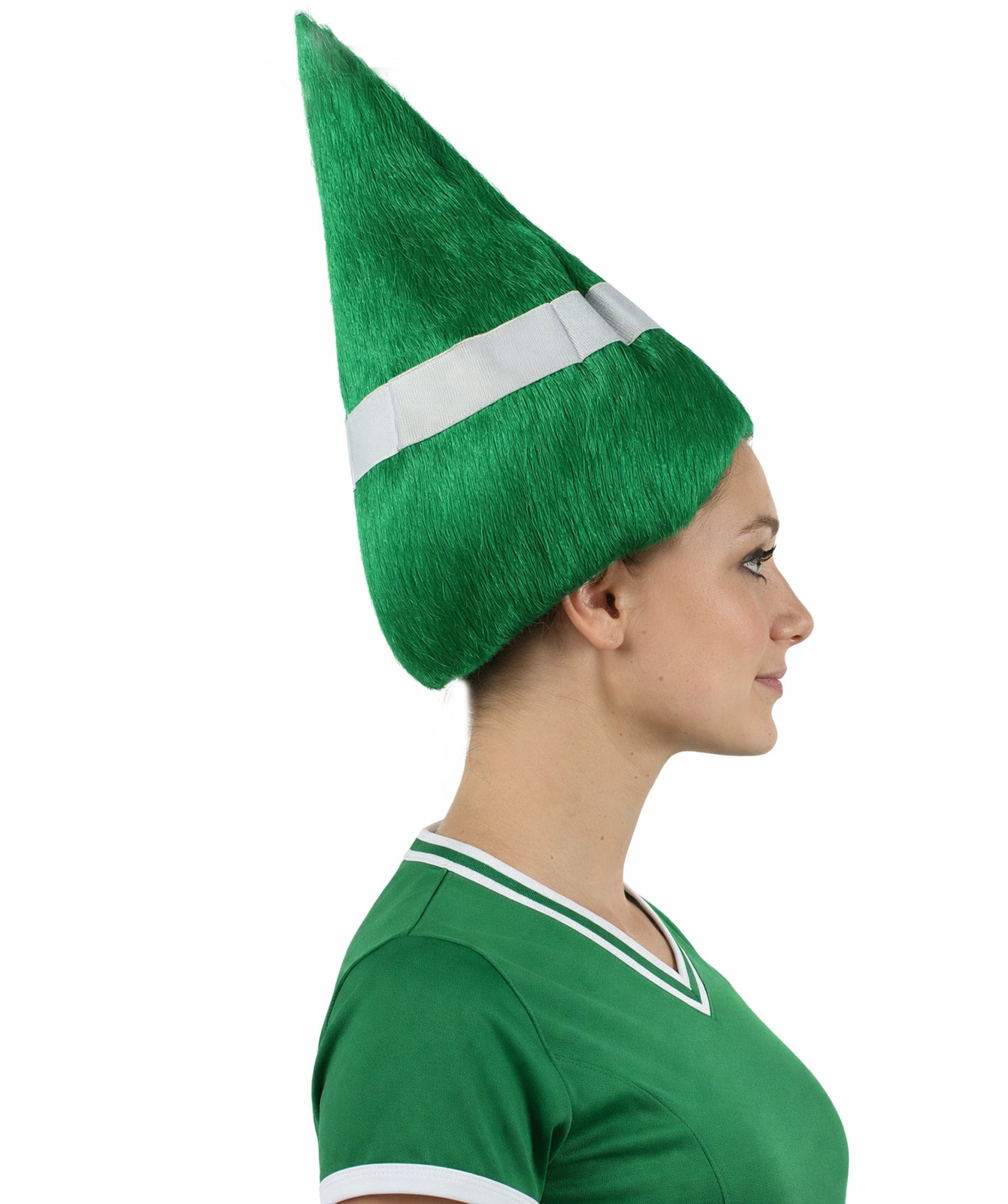 Nigeria Flag Troll Green and White Wig