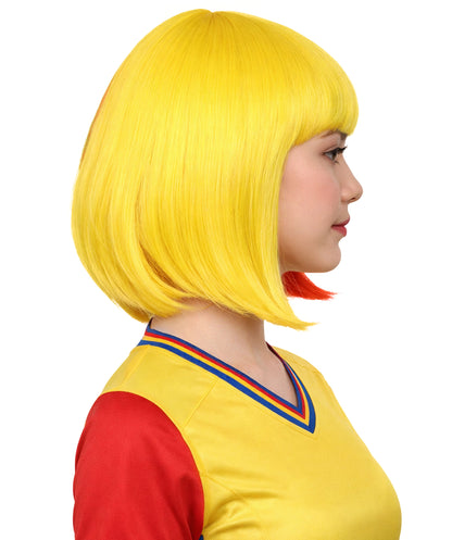Colombia Flag Bob Multicolor Wig