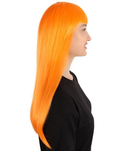 Womens Long Bob Wigs Collections |  Fancy Party Event Ready Halloween Wigs | Premium Breathable Capless Cap