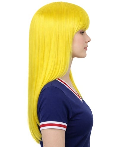 Womens Long Bob Wigs Collections |  Fancy Party Event Ready Halloween Wigs | Premium Breathable Capless Cap