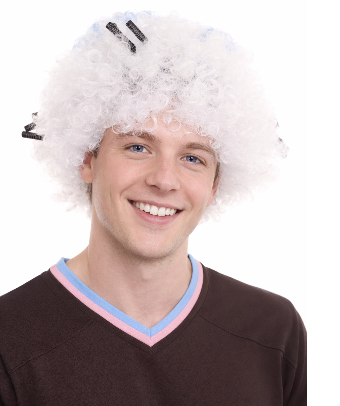 South Korea Flag Afro Multicolor Wig