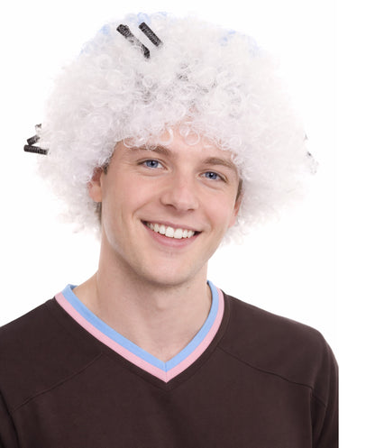 South Korea Flag Afro Multicolor Wig