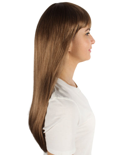 Womens Long Bob Wigs Collections |  Fancy Party Event Ready Halloween Wigs | Premium Breathable Capless Cap