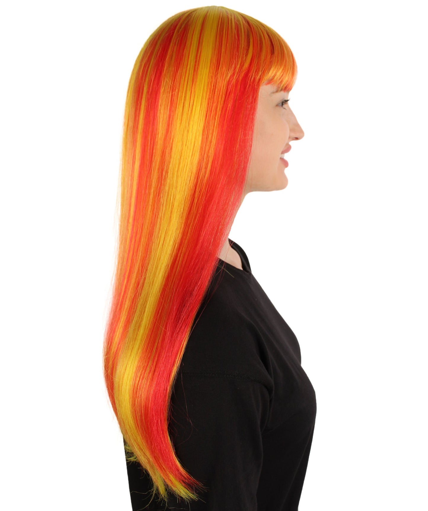 Womens Long Bob Wigs Collections |  Fancy Party Event Ready Halloween Wigs | Premium Breathable Capless Cap