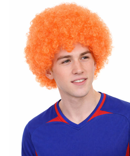 Unisex Orange Afro Wig | Jumbo Super Size Cosplay Halloween Wig