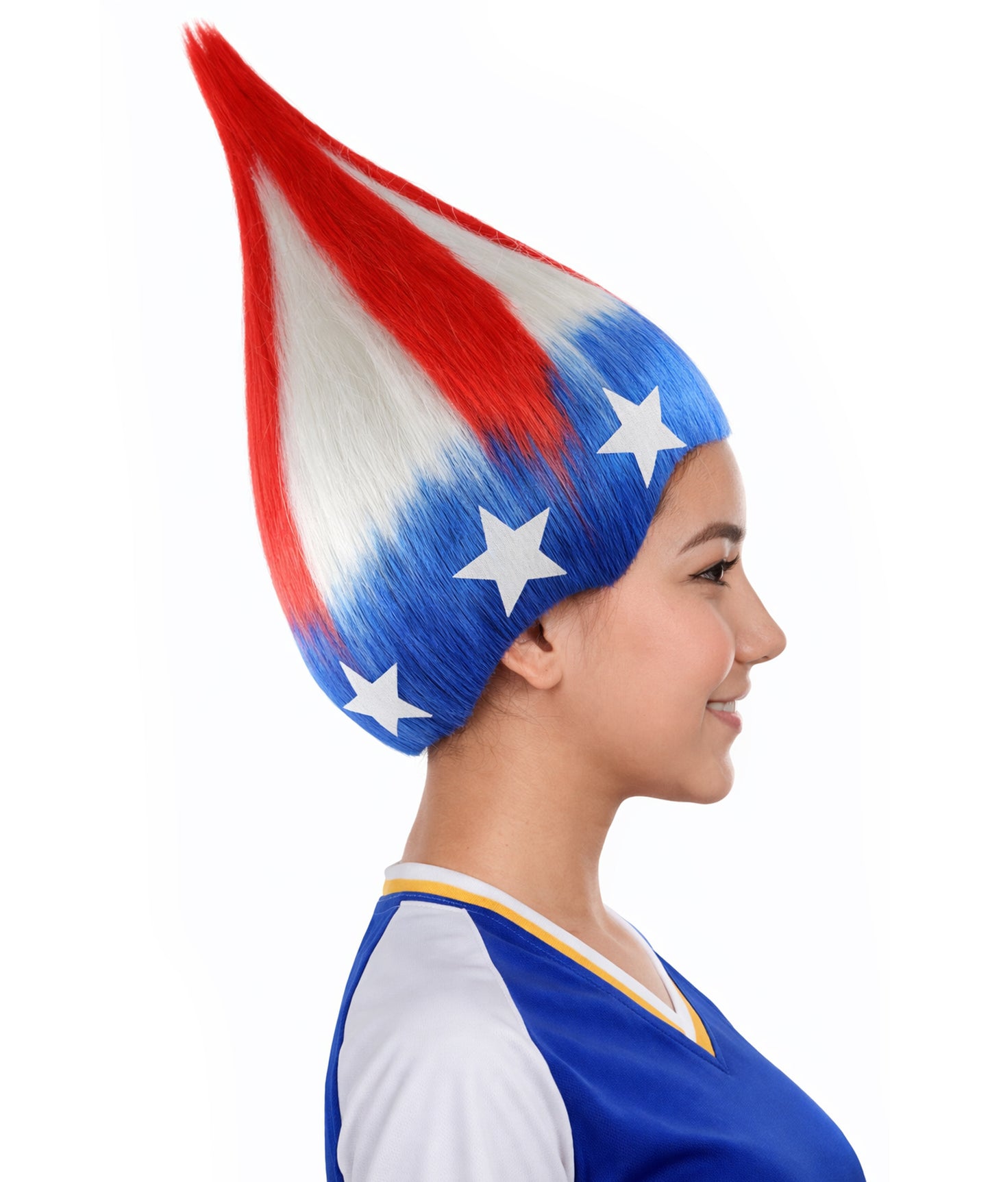 Fun Troll Wigs| Multiple Snack and Flag Options | Premium Breathable Capless Cap